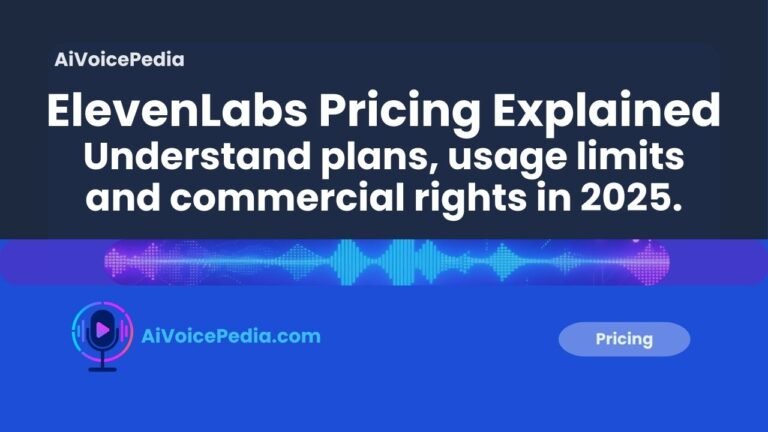 ElevenLabs pricing plans explained for creators and businesses in 2025