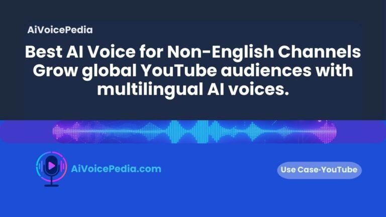 creator testing AI voice tools for a non-English YouTube channel