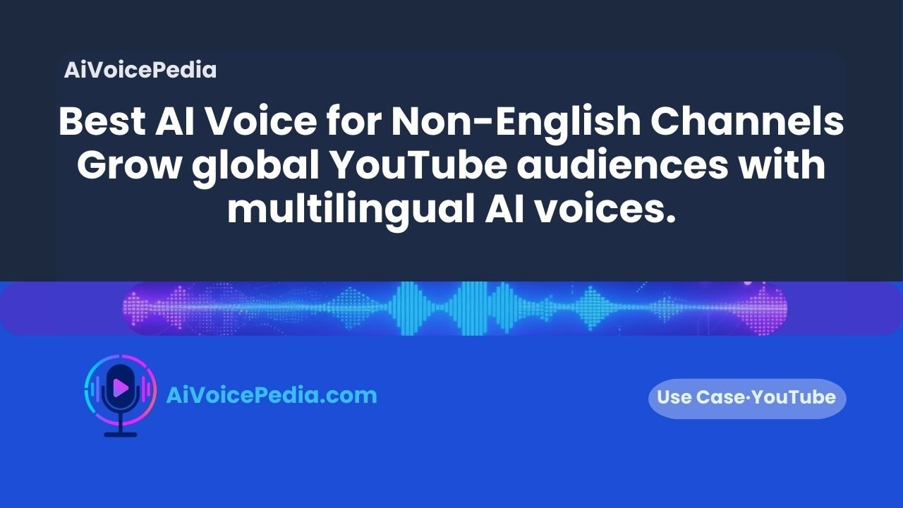 creator testing AI voice tools for a non-English YouTube channel