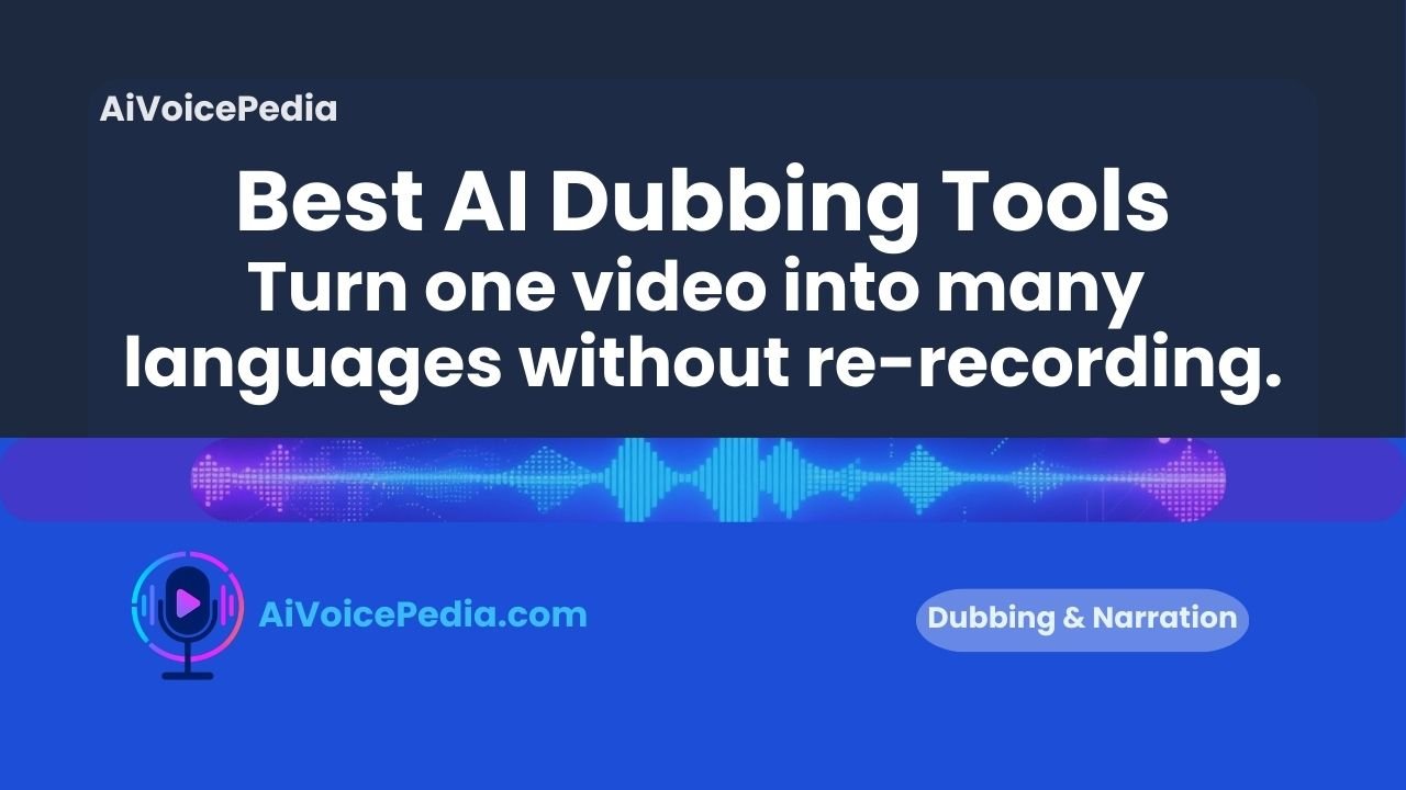 best AI dubbing and video narration tools for creators and businesses in 2025