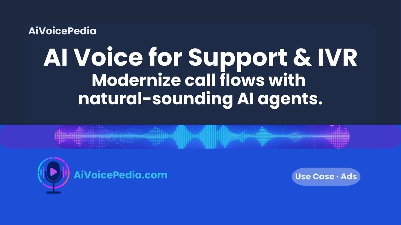 A modern customer support dashboard showing an active AI voice call and analytics for an IVR system.
