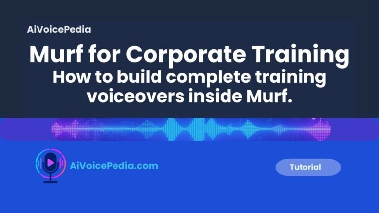 Murf for Corporate Training: Full Workflow