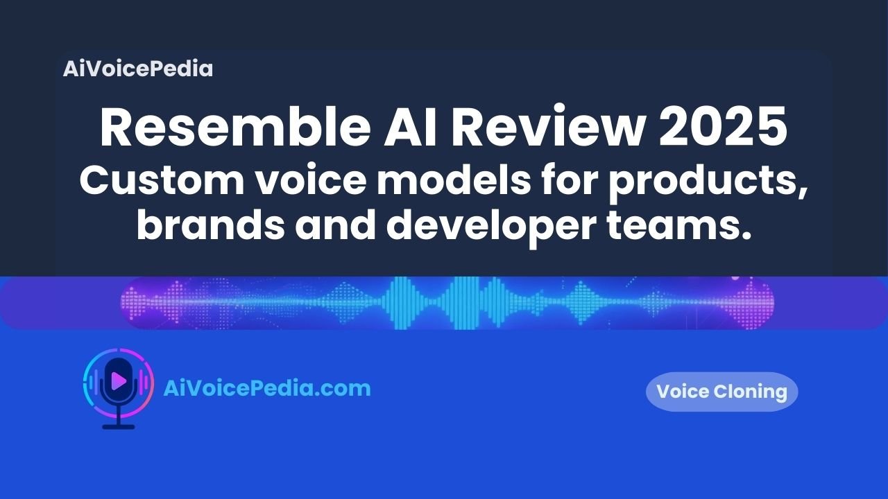 Developer view of Resemble AI's API dashboard and custom voice cloning interface