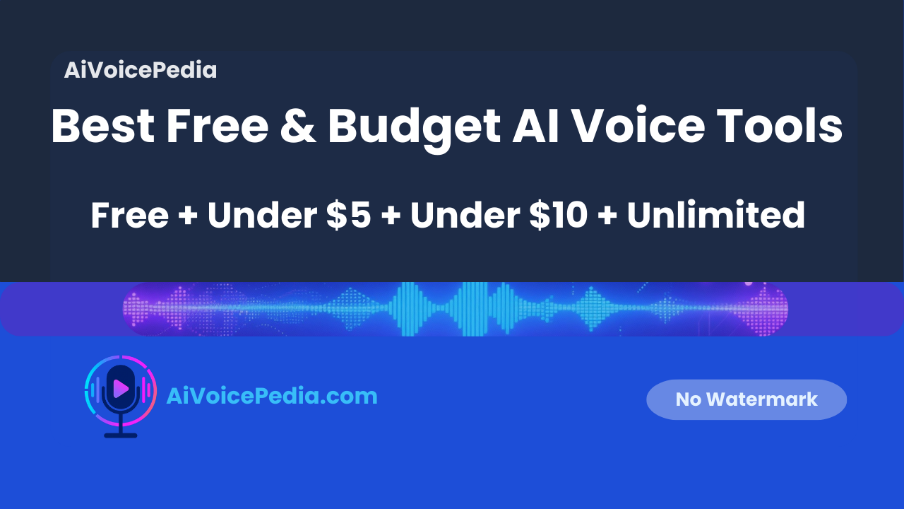 Best Free & Budget AI Voice Tools