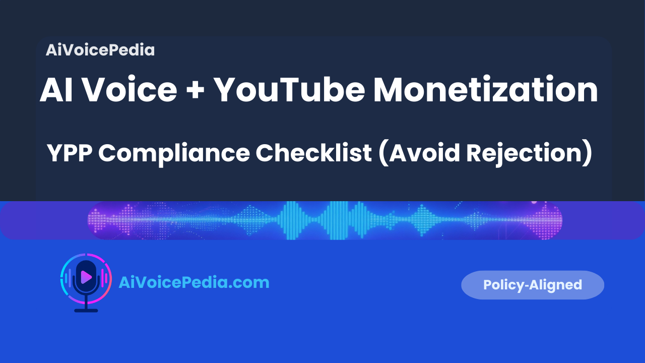 AI Voice & YouTube Monetization (YPP Compliance 2026)