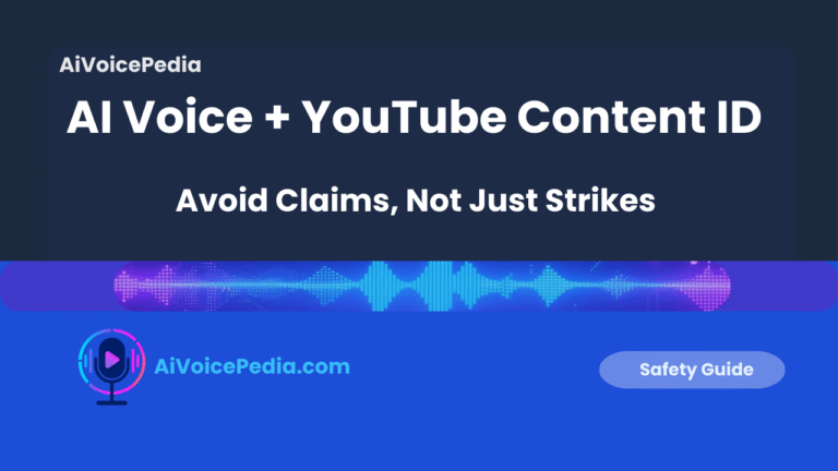 AI voice YouTube Content ID