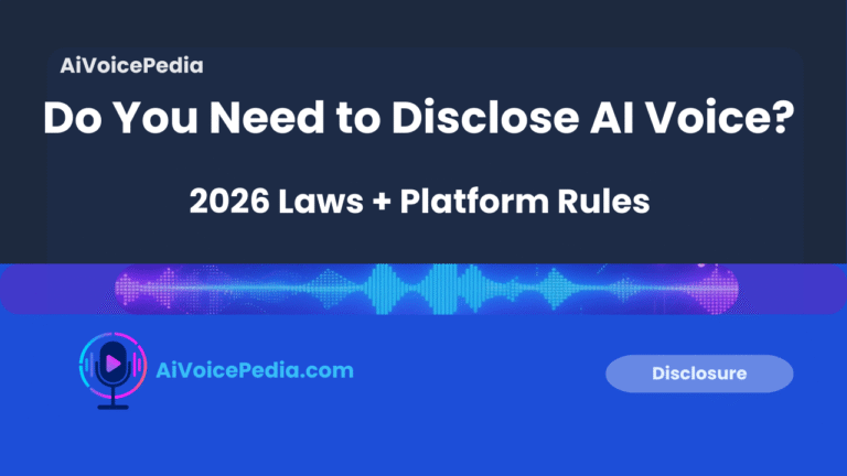 Do You Need to Disclose AI Voice