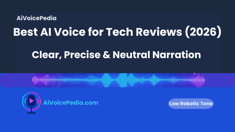 Best AI Voice for Tech Reviews (2026)