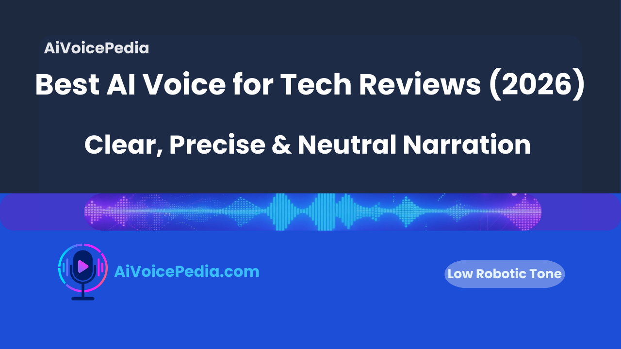 Best AI Voice for Tech Reviews (2026)