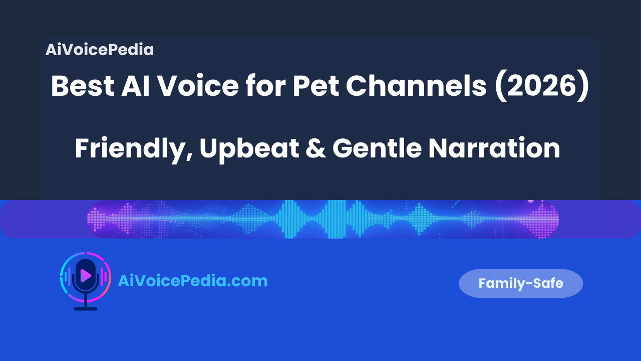 Best AI Voice for Pet Channels