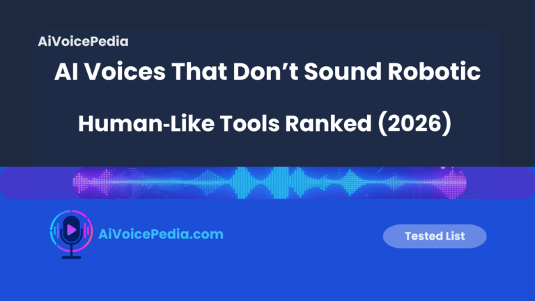 AI Voices That Don’t Sound Robotic