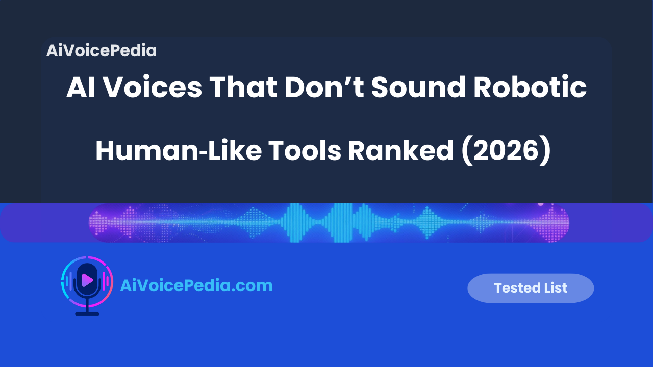 AI Voices That Don’t Sound Robotic