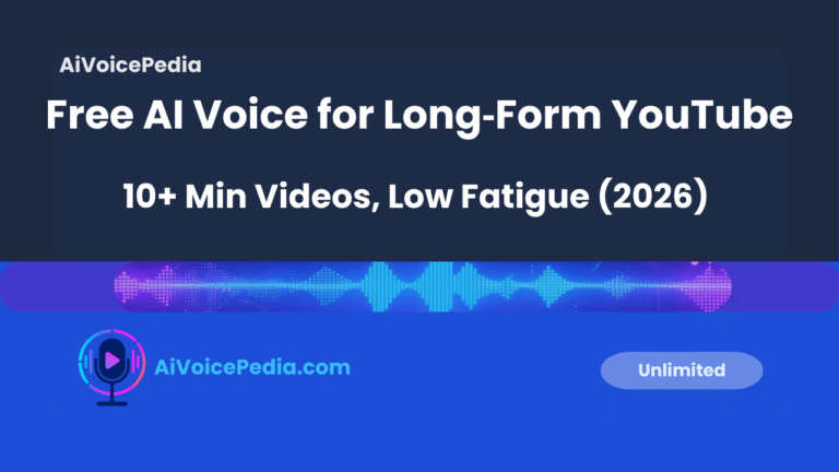 Free AI Voice for Long‑Form YouTube