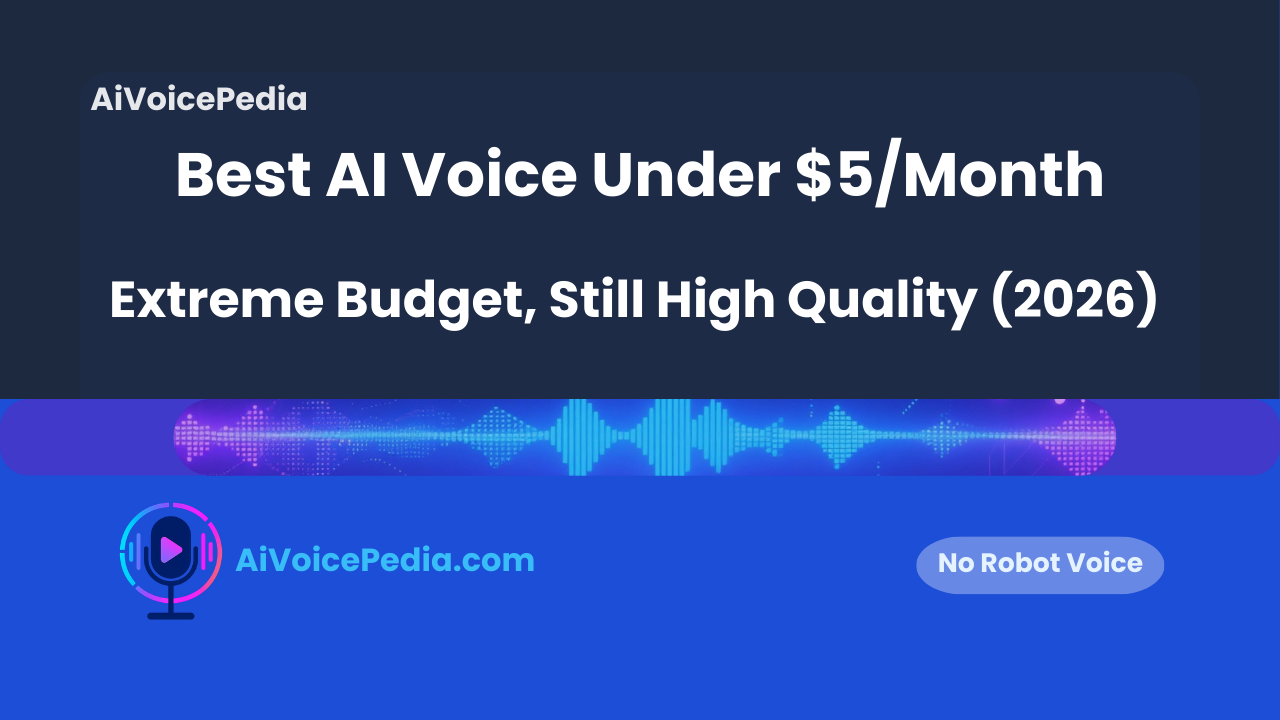 Best AI Voice Under $5/Month
