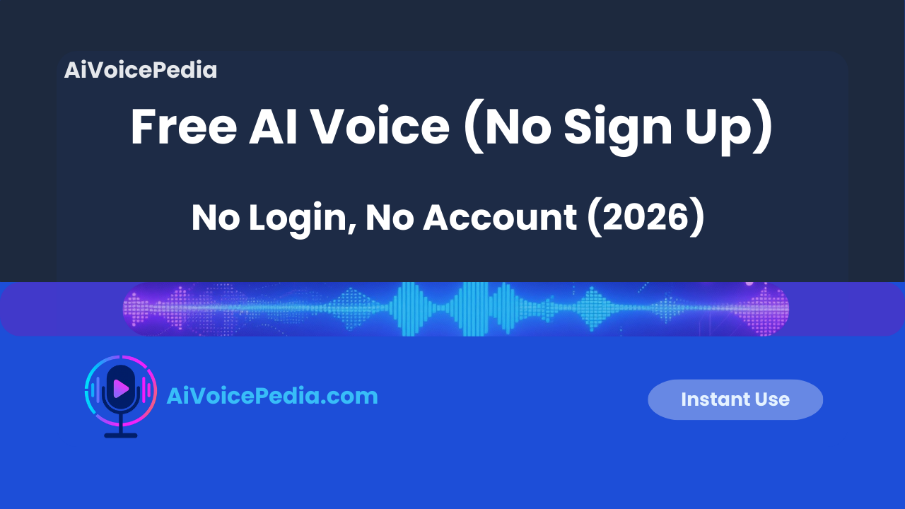 free AI voice no sign up