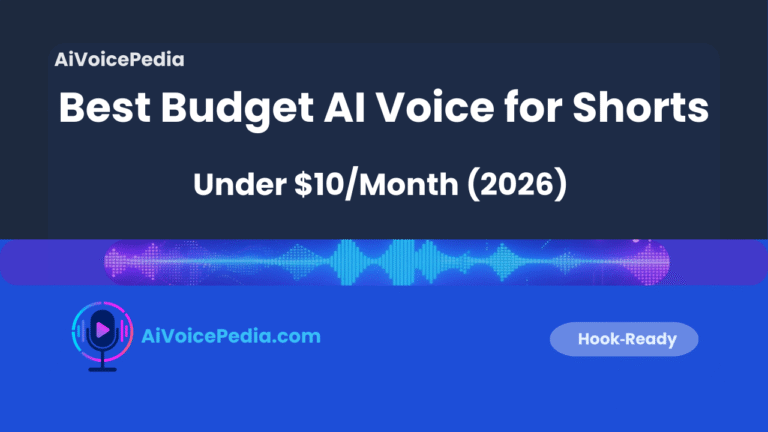 Best Budget AI Voice for Shorts