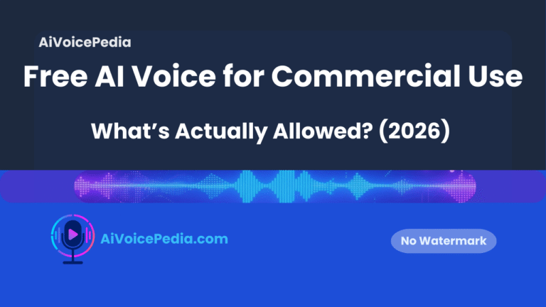Free AI Voice for Commercial Use