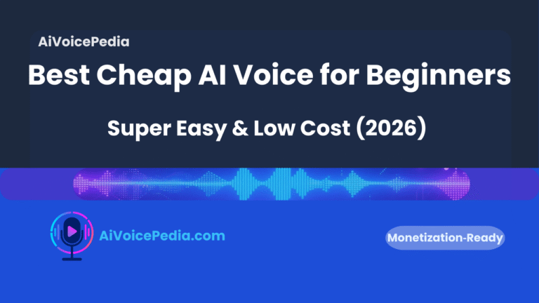 Best Cheap AI Voice for Beginners