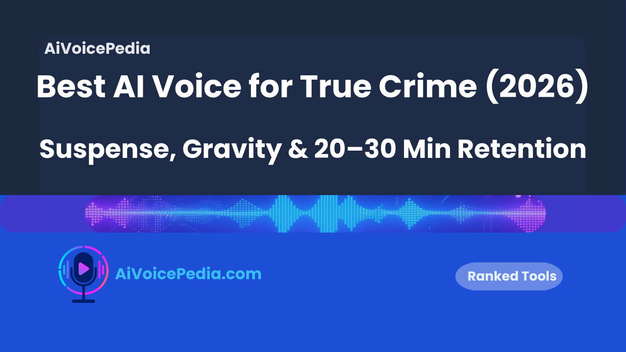 Best AI Voice for True Crime (2026)